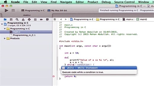 PROGRAMMING IN C / Xcode || Tutorial 7 - The Do While Loop