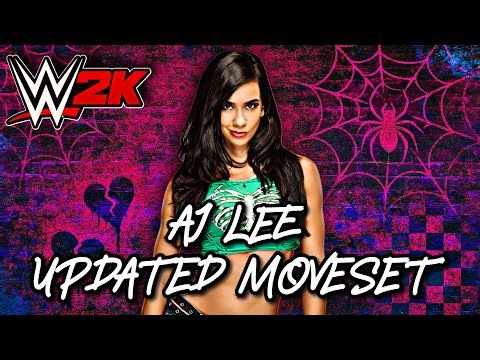 WWE 2K25 | AJ Lee Updated Moveset + Realistic Base Superstar Settings