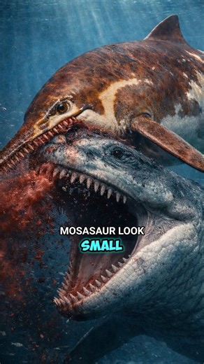Mosasaurus Wasn’t the Biggest Water Dinosaur #dinosaur #mosasaurus #shorts