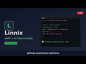 Linnix: eBPF + AI Observability for Linux | Quick Demo