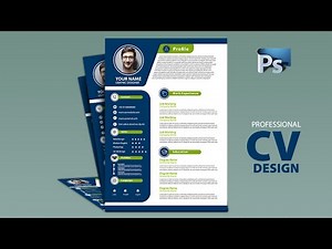 How to Job Wining Resume Design in Photoshop Cc - CV Design - Vertex Graphic