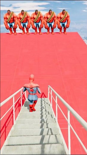 GTA 5 Epic Water Ragdolls Spiderman Jump/Fails Ep 1587 #shorts