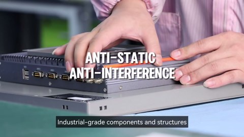 17 inches Industrial Embedded Panel PC,10 Point Capacitive Industrial Touch Screen Panel Computer,IP65 All-in-One Computer,Windows OS,for Kiosk,Factory,Automation (i3-7100U,16GB RAM 512GB SSD)