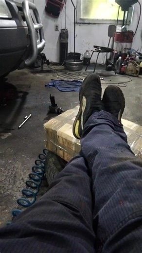 Car Repair Techniques in a Cluttered Garage