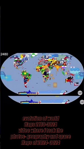 Evolution of the flags of the world timeline 2024-3024