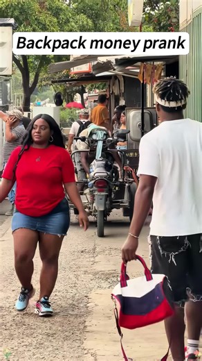 Backpack money prank 🤣#amazing #funny #prank #funnyvideo #street | pranks