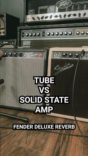 Fender Deluxe Reverb Tube vs Solid State amp 🧐 #guitar