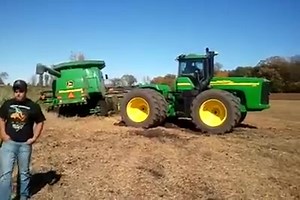131K views · 1K reactions | Now why wouldnt you just pull it out from the back not from the side? | Farming Accidents | Facebook