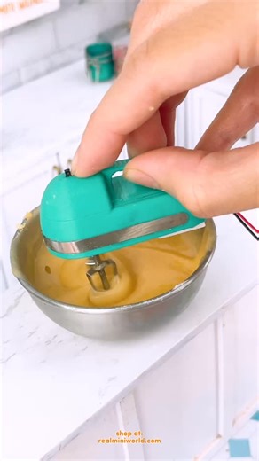 234K views · 419 reactions | Tiny baking time in my tiny kitchen 拾watermelon cake  i have been trying to improve my chiffon making skill  btw i got a lot of DM asking where I my all my tiny appliances. well you can get everything at realminiworld.com ️ #tinybaking #easybake #minicooking #tinycake #tinyfood #miniatureoven | Realminiworld | Facebook