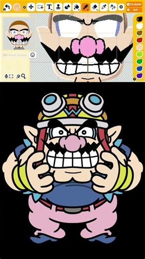 How to make Wario (Biker) from WarioWare #wario #warioware