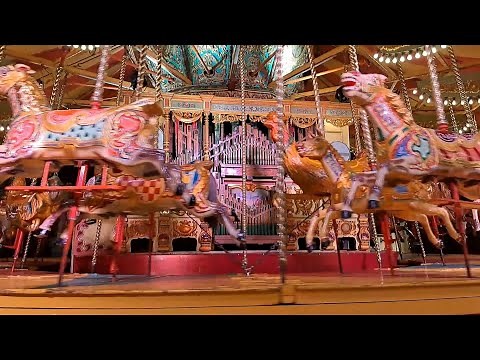 89 key Gavioli fairground organ & gallopers - Thursford Steam Gala 2023