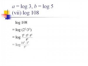 進階對數 Advanced logarithm