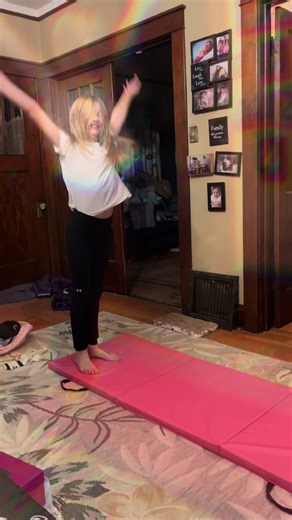 Living room gymnastics #practicemakesperfect
