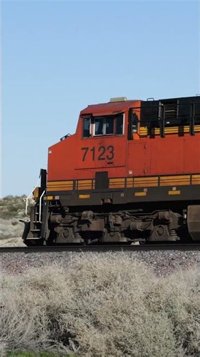 TRAIN SHORTS #00991 / EB BNSF 7123 Z TRAIN 2-7-2026 #railtrack #passengertrain #automobile