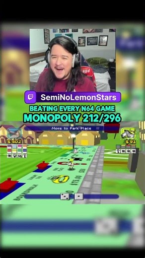 Beating every n64 game: Monopoly [212/296] #n64 #retrogaming #monopoly #twitchstreamer