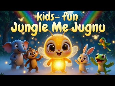 Jugnu | Cute Firefly song for Kids| Hindi Nursery Rhymes |Jungle Me Jugnu | Jungle Rhyme for Kids|
