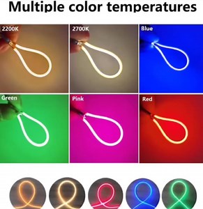 Flexible Filament Led Dc 3V Led Filament 38Mm 60Mm Red Green Blue 2700K Flexible Filament Parts Cob Led Diode Decoration DIY,Blue,38Mm - 5 Pieces