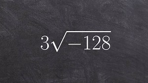 Algebra 2 - Learn how to simplify a radical with imaginary numbers, 3sqrt(-128)