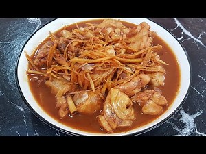 家常菜【姜丝麻油鸡】【Shredded Ginger Sesame Oil Chicken】