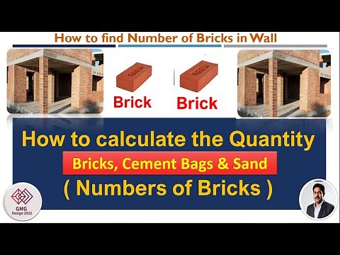 How to calculate Number of bricks and mortar|quantity of bricks | Quantity of cement and sand