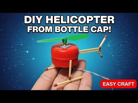 How to Make a Helicopter at Home - DIY Helicopter | Science Project