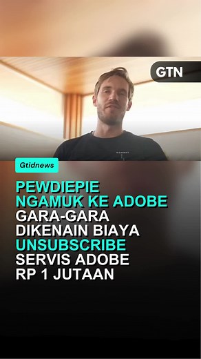 PewDiePie meluapkan kekesalannya ke Adobe setelah dikenakan biaya unsubscribe sebesar 65 dolar. Ia menyebut praktik perusahaan tersebut buruk dan memutuskan berhenti menggunakan layanannya. Selain soal biaya, PewDiePie juga mengkritik keterbatasan software Adobe yang bahkan tidak bisa dijalankan di Linux. Sumber: neroxler
