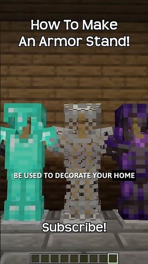 How To Make An Armor Stand In Minecraft!