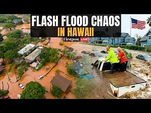 Hawaii Floods LIVE: Flash Flood Chaos in Hawaii | US Coast Guard Conducts Rescue Mission in Oahu