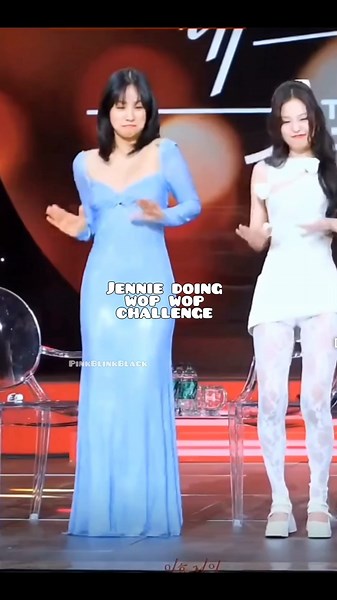 Jennie doing the Wop Wop challenge!!!