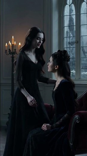 Beautiful Betrayal: Vampire Girl Drinks From Her Lover’s Neck