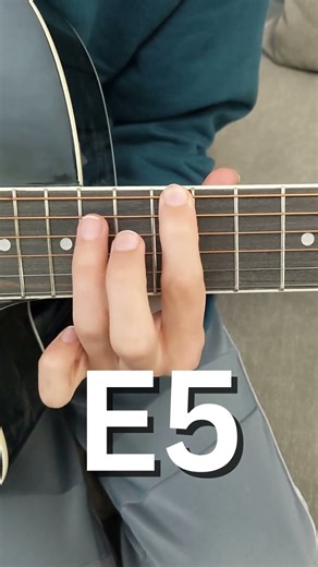 Guitar lessons for beginners (E5 chord) #guitar #chord