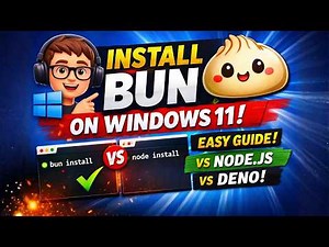 How to Install Bun on Windows 11 (Step-by-Step) | Bun JS Runtime Setup & Node vs Bun Comparison