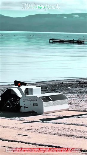 Innovative Beach Cleaning Robot Machine: Efficient Sand Waste Removal System