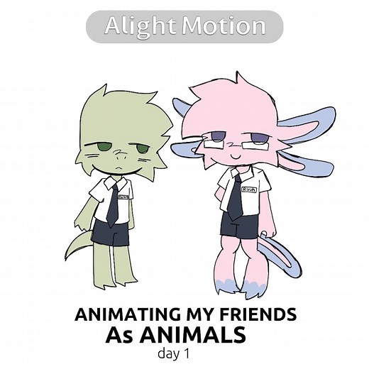 Animando a mis compañeros de clase como animales