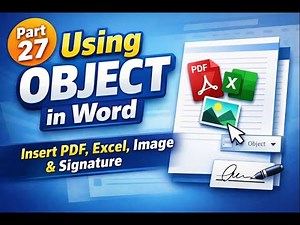 How to Use the Object Feature in Microsoft Word | Technologist TV