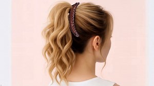 2Pcs Banana Hair Clips for Thick Curly Hair - Black and Brown Tortoise Clips, Vintage Clincher Combs for Women, Girls - Non-Slip Fish Grip Slides, 80s Retro Hair Accessories