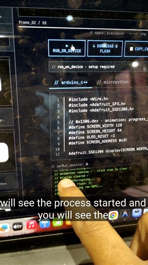 SSD 1306 OLED animation Tool | I made a tool for OLED display animation #maker #robotics