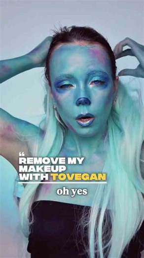 Big Sulley Monsters Inc makeup SFX removal with cleansing balm