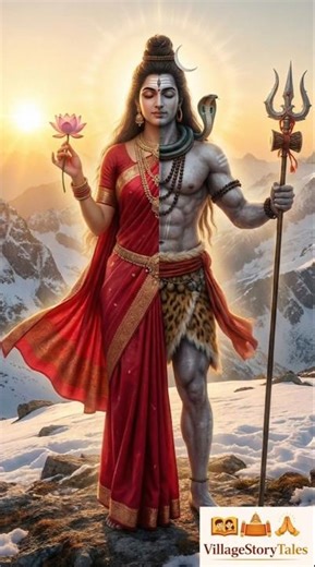 అర్ధనారీశ్వరుడు ఎవరు? శివుడు సగం – పార్వతి సగం రూపం రహస్యం | Telugu #telugushorts #ardhanarishvara