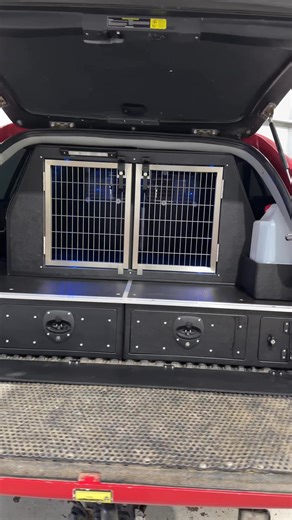 Designed for field-sport professionals, dog handlers, and outdoor enthusiasts, our Double Hunter System transforms your L200 into the ultimate working vehicle. ✔️ Dual dog compartments for safe, secure transport ✔️ Ventilation designed for working dogs ✔️ Heavy-duty drawer storage for rifles, kit and equipment ✔️ Built for durability, reliability, and long days in the field Whether you’re stalking, beating, or working multiple dogs, this setup delivers unmatched practicality and performance. Get