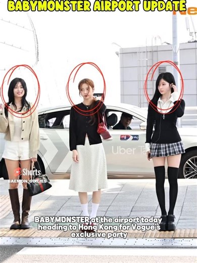 Babymonster off to Hong Kong for Vogue #babymonster #shorts #fyp #viral