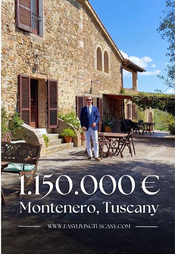 Opportunity! Price Reduction. Dream villa in tuscany for only 1.150.000€!🏡🇮🇹 Comment “ Villa “ for the full listing Property Details: • 1.150.000€ • 450 sqm •8 Bedrooms •Location: Montenero d’orcia, Tuscany🇮🇹 Nestled among the golden hills near Montalcino, this enchanting Tuscan farmhouse offers 450 m² of refined living space surrounded by 2.5 hectares of land with 80 century-old olive trees. Lovingly cared for by the same family for over two decades, it blends rustic authenticity with mode