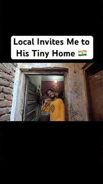 Local Invited Me to Eat at His Tiny Home in India 🇮🇳 #india #travel #travelshorts #tourist #shorts