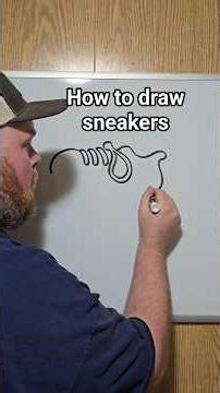 easy way to draw sneakers