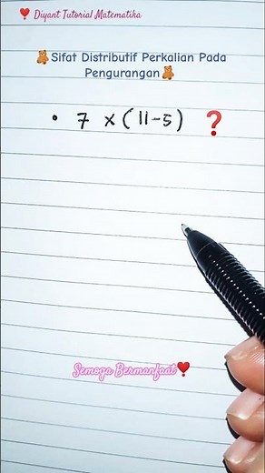 Easy Way to Use the Distributive Property of Multiplication in Subtraction ‼️