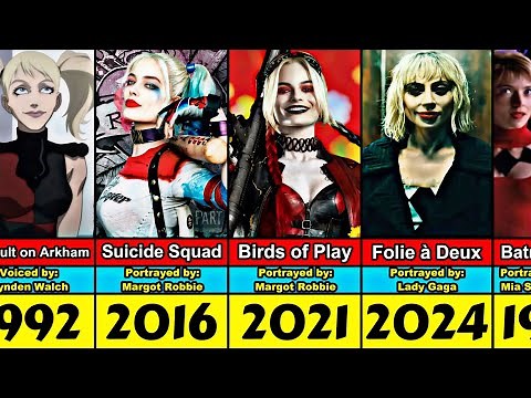 Harley Quinn Transformation From 1992 to 2024