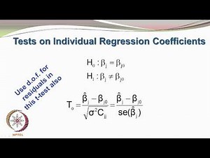 Mod-01 Lec-39 Hypothesis Testing in Linear Regression
