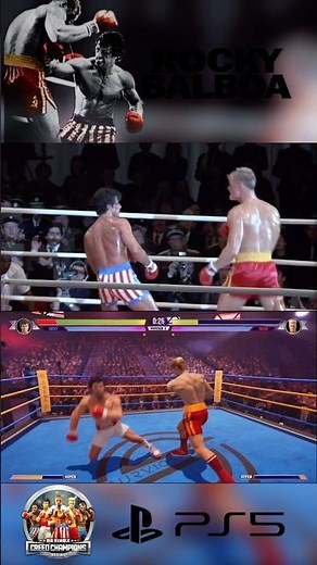 Big Rumble Boxing: Creed Champions Gameplay Playstation 5 Rocky Balboa - Ivan Drago War Final Fight