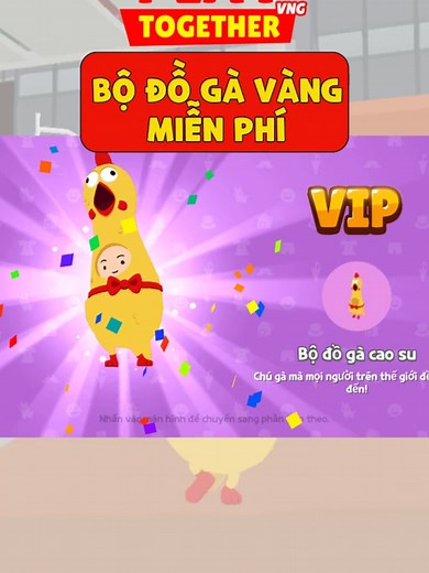 Hướng dẫn nhận bộ đồ gà vàng trong Play Together
