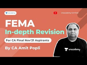 FEMA | In depth Revision | CA Final Law | Unacademy CA